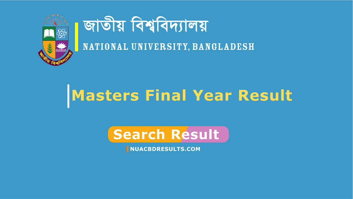 NU Masters Final Year Result