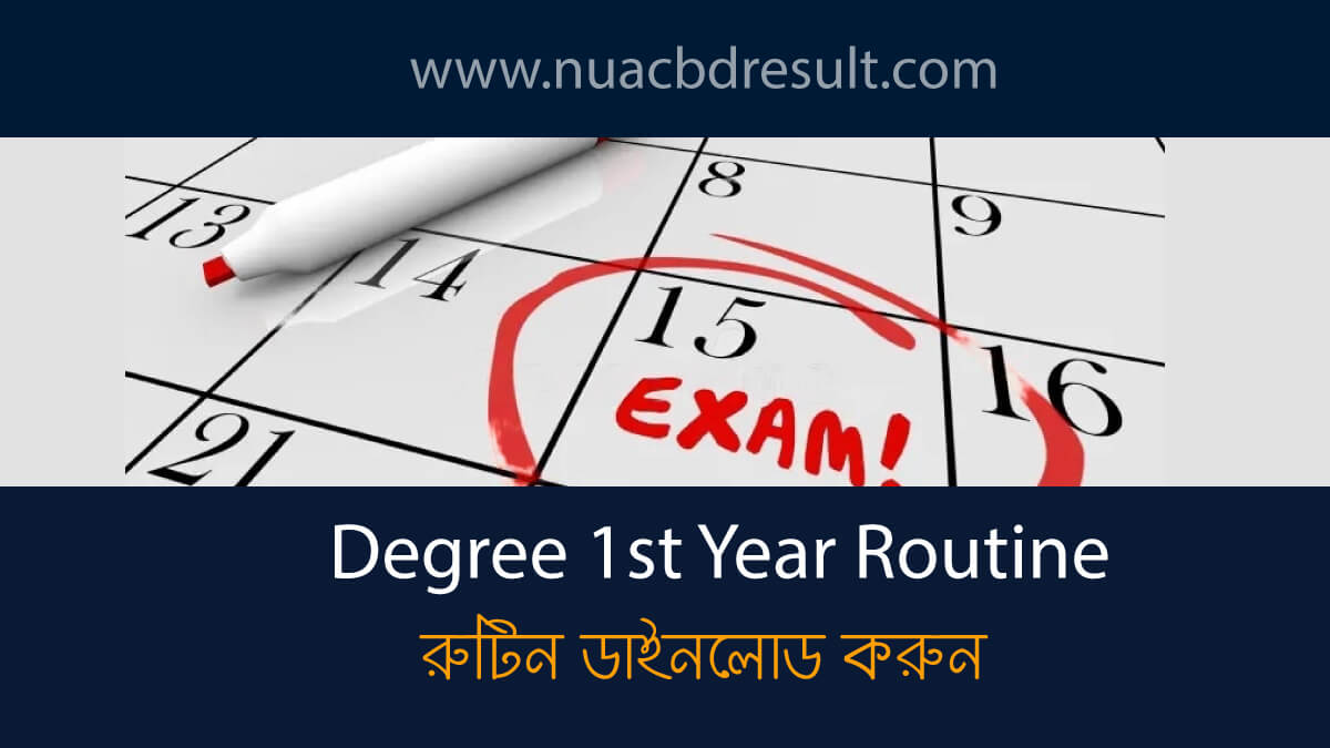 Degree 1st Year Routine