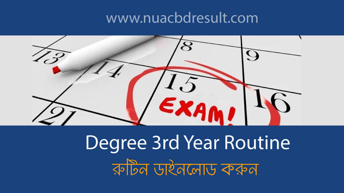 NU Degree 3rd Year Routine
