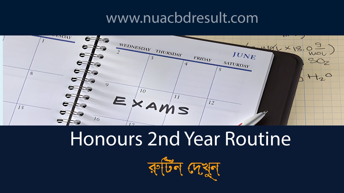 NU Honours 2nd Year Routine