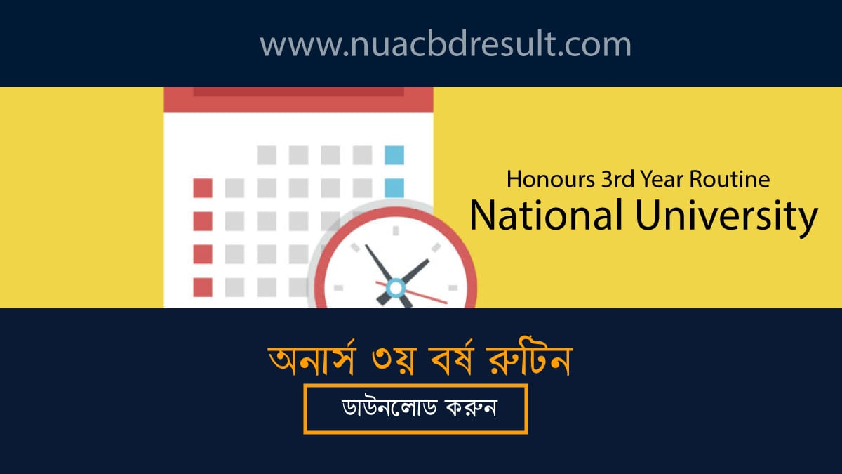 Honours 3rd Year Routine