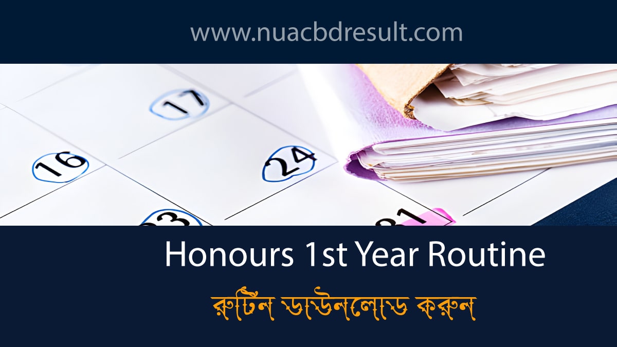 NU Honours 1st Year Routine